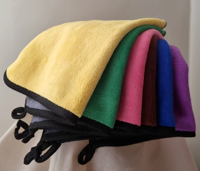 دستمال میکروفایبر دورو (۶ عدد داخل یک بسته بندی)